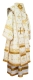 Bishop vestments - Belozersk rayon brocade S3 (white-gold) back, Standard design