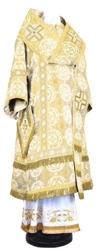 Bishop vestments - rayon brocade S3 (white-gold)