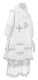 Bishop vestments - Custodian rayon brocade S3 (white-silver), Standard design, back
