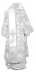 Bishop vestments - Iveron rayon brocade S3 (white-silver) variant 1 back, Standard design