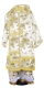 Bishop vestments - rayon Chinese brocade (white-gold) back, Standard design