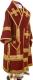 Bishop vestments - natural German velvet (claret-gold)