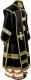 Bishop vestments - natural German velvet (black-gold) back, Standard design