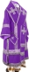 Bishop vestments - natural German velvet (violet-silver)