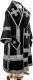 Bishop vestments - natural German velvet (black-silver)