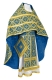 Russian Priest vestments - Nicholaev metallic brocade B (blue-gold), Standard design