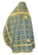Russian Priest vestments - Czar's metallic brocade B (blue-gold) back, Standard design