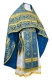 Russian Priest vestments - Old Greek metallic brocade B (blue-gold), Standard design