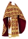 Russian Priest vestments - Czar's metallic brocade B (claret-gold), Standard design