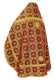 Russian Priest vestments - Czar's metallic brocade B (claret-gold) back, Standard design