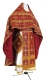 Russian Priest vestments - Custodian metallic brocade B (claret-gold), Standard design