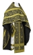 Russian Priest vestments - Ascention metallic brocade B (black-gold), Standard design