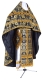 Russian Priest vestments - Koursk metallic brocade B (black-gold), Standard design