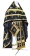 Russian Priest vestments - Euphrosiniya metallic brocade B (black-gold), Standard design