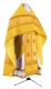 Russian Priest vestments - Corinth metallic brocade B (yellow-gold) with velvet inserts, Standard design