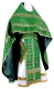 Russian Priest vestments - Cornflowers metallic brocade B (green-gold), Standard design