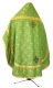 Russian Priest vestments - Stone Flower metallic brocade B (green-gold) back, Standard design