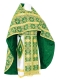 Russian Priest vestments - Czar's metallic brocade B (green-gold), Standard design
