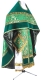 Russian Priest vestments - Posad metallic brocade B (green-gold), Standard design