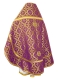 Russian Priest vestments - Nicholaev metallic brocade B (violet-gold) back, Standard design