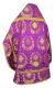 Russian Priest vestments - Nativity Star metallic brocade B (violet-gold) (back), Standard design
