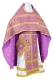 Russian Priest vestments - Floral Cross metallic brocade B (violet-gold), Standard design