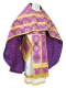Russian Priest vestments - Myra Lycea metallic brocade B (violet-gold), Economy design