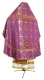 Russian Priest vestments - Polotsk metallic brocade B (violet-gold) back, Standard design