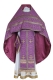Russian Priest vestments - Corinth metallic brocade B (violet-gold), Standard design