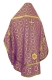 Russian Priest vestments - Vasilia metallic brocade B (violet-gold) back, Standard design