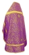 Russian Priest vestments - Ascention metallic brocade B (violet-gold) back, Standard design