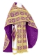 Russian Priest vestments - Czar's metallic brocade B (violet-gold), Standard design