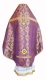 Russian Priest vestments - Old-Greek metallic brocade B (violet-gold) back, Standard design