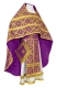 Russian Priest vestments - Nicholaev metallic brocade B (violet-gold), Standard design