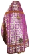 Russian Priest vestments - Izborsk metallic brocade B (violet-gold) back, Standard design