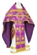 Russian Priest vestments - Nativity Star metallic brocade B (violet-gold), Standard design
