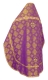 Russian Priest vestments - Resurrection metallic brocade B (violet-gold) back, Standard design