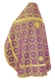 Russian Priest vestments - Czar's metallic brocade B (violet-gold) back, Standard design