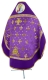 Russian Priest vestments - Belozersk metallic brocade B (violet-gold) with velvet inserts (back), Standard design
