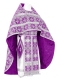 Russian Priest vestments - Czar's metallic brocade B (violet-silver), Standard design