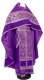 Russian Priest vestments - Czar's Cross metallic brocade B (violet-silver) with velvet inserts, Economy design