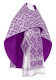 Russian Priest vestments - Byzantine metallic brocade B (violet-silver), Standard design