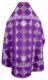 Russian Priest vestments - Kolomna metallic brocade B (violet-silver) back, Standard design