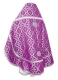 Russian Priest vestments - Nicholaev metallic brocade B (violet-silver) back, Standard design