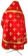 Russian Priest vestments - Ancient Byzantium metallic brocade B (red-gold) back, Standard cross design