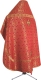 Russian Priest vestments - Paschal Egg metallic brocade B (red-gold) back, Standard design