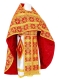 Russian Priest vestments - Czar's metallic brocade B (red-gold), Standard design