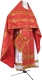 Russian Priest vestments - Vine Switch metallic brocade B (red-gold), Standard design