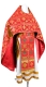 Russian Priest vestments - Loza metallic brocade B (red-gold), Standard design