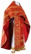 Russian Priest vestments - Czar's Cross metallic brocade B (red-gold), Standard design